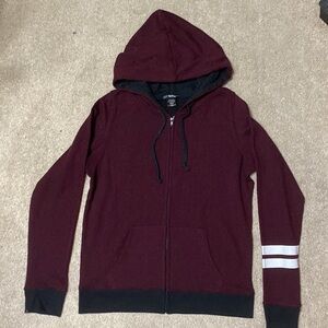 Rosio Burgundy Full Zip Sweatshirt Size 1XL & 2XL